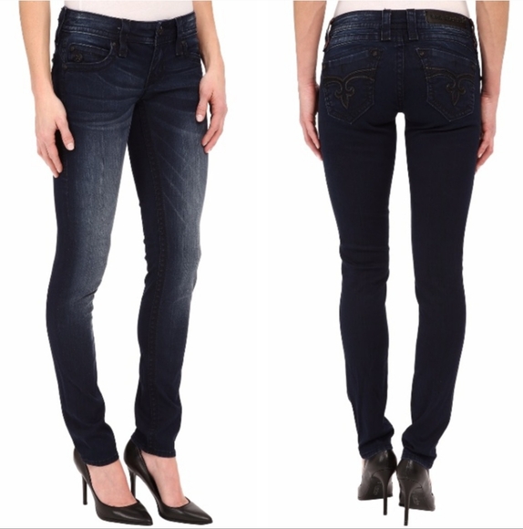 Rock Revival Denim - Rock Revival Women's Deep Indigo Skinny Jeans